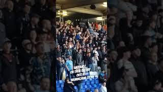 Walsall supporters enjoying their big day at St Andrews Knighthead Park Birmingham [upl. by Oknuj433]