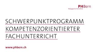 Schwerpunktprogramm quotKompetenzorientierter Fachunterrichtquot [upl. by Aisayn]