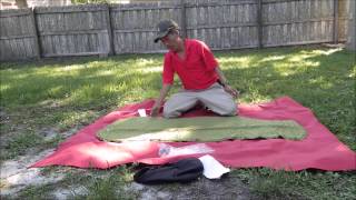 Ozark Trail SelfInflating mummy sleeping pad review [upl. by Bolt58]