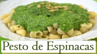 Pesto de Espinacas Las Recetas del Hortelano [upl. by Uhn]