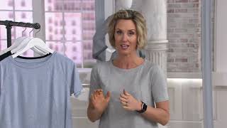 AnyBody Cozy Knit ShortSleeve Swing Top on QVC [upl. by Yeldahc]