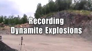 Recording Dynamite Explosions for Sound Effects by Sound Ideas [upl. by Eledoya]