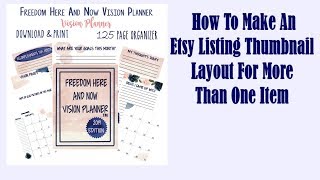 How To Make An Etsy Listing Thumbnail Layout With More Than One Item [upl. by Caryn977]