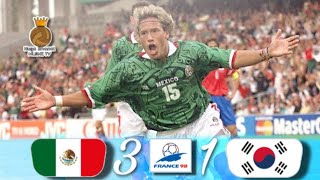 México 31 Corea del Sur  Mundial Francia 1998  Resumen crónica y goles HD 720p  MLSMX [upl. by Hayyikaz]