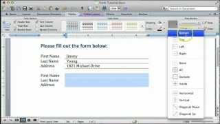 How to Create a Form in Word for Mac  OBU [upl. by Mihalco]