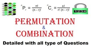 PERMUTATION amp COMBINATION Concept  All type of Problems [upl. by Maressa]