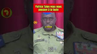 short PatriceTalon veux nous pousser à la faute niger benin [upl. by Georgeanne590]