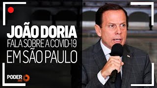 Ao vivo Doria fala sobre combate à covid em São Paulo [upl. by Flore]