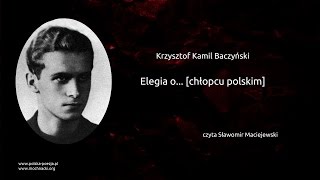 Krzysztof Kamil Baczyński  Elegia o chłopcu polskim [upl. by Pinzler]