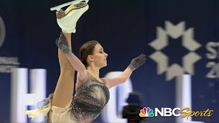 At 16 Anna Shcherbakova captures title at 2021 World Figure Skating Championships  NBC Sports [upl. by Sophronia]