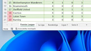 Excel  Get Live Football Leagues [upl. by Imef826]