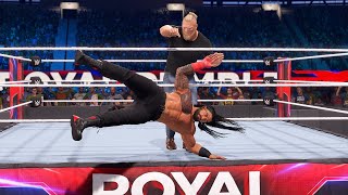 Brock Lesnar Enters Royal Rumble At No1  WWE 2K23 [upl. by Faustina]