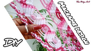 macrame design l new step l thepriyaart design macramecreation diy [upl. by Ahsimed]