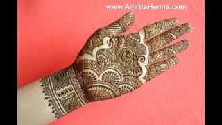 TRADITIONAL RAJASTHANI BRIDAL HENNA MEHNDI DESIGN  FULL HAND MARWARI MEHENDI FOR INDIAN WEDDING [upl. by Aihsenak]