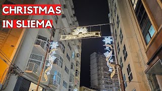 Christmas Lights In Sliema Malta 2023 [upl. by Delphina526]