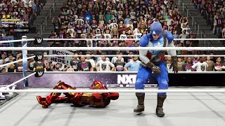 CAPTAIN AMERICA VS IRON MAN  EPIC BATTLE  WWE 2K24 [upl. by Epoh]