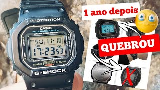 COMO ESTA O RELÓGIO CÁSIO G SHOCK DW5600 APÓS 1 ANO DE USO [upl. by Otir]