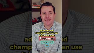 Proponent  Meaning Pronunciation Synonyms and an Example Sentence English Word of the Day [upl. by Suhcnip]