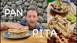 PAN DE PITA GRIEGO sin Horno 6 SABORES DIFERENTES 😋  GUILLE RODRIGUEZ [upl. by Aneetak]