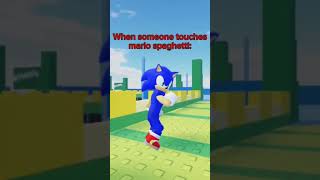 When someone touches mario spaghetti mario sonic robloxmemes mariomemes sonicmemes roblox [upl. by Bryan253]