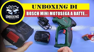 Bosch Mini Motosega a batteria EasyChain 18V 15 7 [upl. by Bohun693]