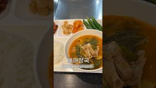 병원 구내식당 직원식당 오늘은 뼈해장국🍲 구내식당 직원식당 cafeteria 치과의사 점심 구미치과 [upl. by Kcirddehs355]