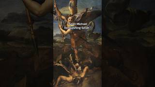 Vanquishing Evil  Saint Michael Vanquishing Satan  Raphael 1518 art history painting italy [upl. by Terrene793]