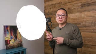 Review and Set upAputure Lantern Softbox light Modifier [upl. by Slerahc614]