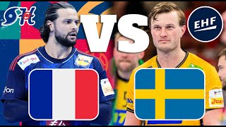 France vs Sweden Handball Live Play by Play  EHF EURO 2024 [upl. by Rora264]