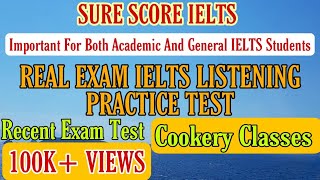 Real exam IELTS listening practice test 2023  cookery classes  IELTS listening with answers [upl. by Steep]