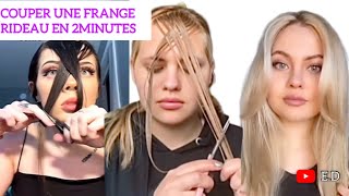 Comment réaliser une jolie frange rideautechnique [upl. by Adelle]