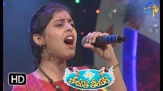 Koncham Neeru Song  Sri Purnima Performance  Padutha Theeyaga  25th March 2018  ETV Telugu [upl. by Aleihs]