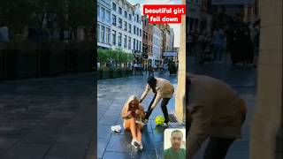 beautiful girl fell down funny comedy funnycomedy shorts youtubeshorts [upl. by Urd]