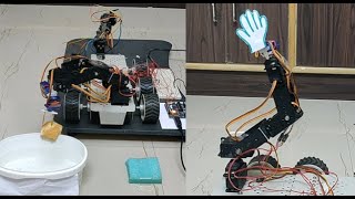 Six DOF Robotic Arm performing Pick and Place action using ROS Moveit and OpenCV  Arduino [upl. by Aramac]