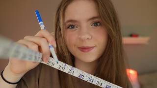 ASMR Messing with your face 📏 Measuring you tracing amp drawing on your face [upl. by Ayotnahs51]