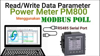 Read Data Power Meter Schnneider Menggunakan Modbus Poll ║ PM800 ║Modbus Tools [upl. by Chelsie]