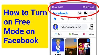 How to Turn on Free Mode on Facebook 2024। Enable Facebook Free Mode । turn on Facebook basic mode [upl. by Hnao]