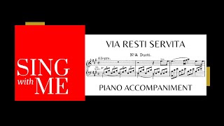 Via resti servita  Accompaniment  Le nozze di Figaro  Mozart [upl. by Waugh]