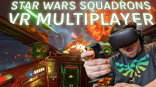 STAR WARS SQUADRONS VR  Multiplayer Gameplay Livestream PC VR w Flight Stick [upl. by Nirac546]