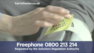 Harris Fowler Personal Injury Solicitors TV Advert 2014 [upl. by Niboc]