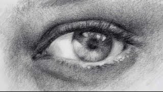 How to Draw Realistic Eyes  Pencil Shading Exercise [upl. by Ennayhs757]