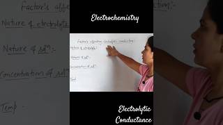 Factors Affecting electrolytic conductance science viral viralvideo [upl. by Hgielsa]