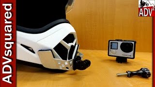 How To Custom GoPro Motorcycle Helmet Chin Mount [upl. by Atekahs]