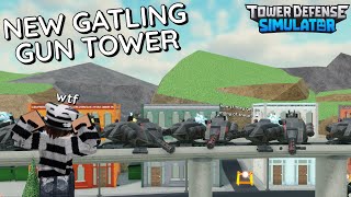 NEWEST TOWER IS RIDICULOUS GATLING GUN Tower in TDS [upl. by Bearnard]