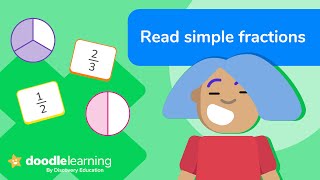 How to read simple fractions  Maths for kids  DoodleLearning [upl. by Huba]