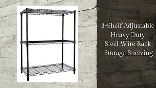 Sturdy Wire Storage Rack Heavy Duty Steel Wire Rack Storage Shelving [upl. by Aicel]