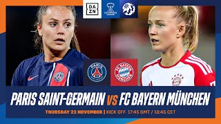 Paris SaintGermain vs Bayern Munich  UEFA Women’s Champions League 202324 Matchday 2 Full Match [upl. by Rehpotsihc721]