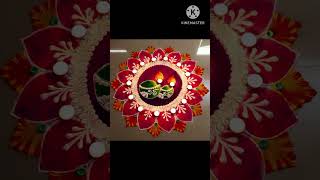 👌Best rangoli design for dhanteras like  subscribe [upl. by Leis]