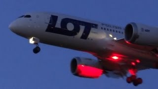 LOT Polish Boeing 787 Dreamliner SPLRE LOT 3 Landing Chicago OHare  ORD Plane Spotting HD [upl. by Smeaj]