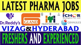 Latest Pharma Jobs in Telugu 2023  New Pharma Jobs in Vizag amp Hyderabad [upl. by Zandt]